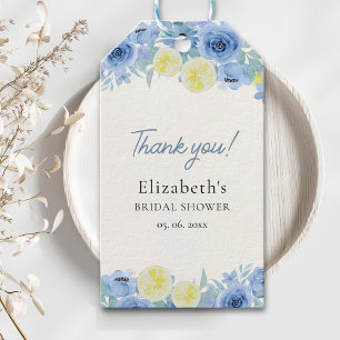Etiquetas Para Regalos Mediterranean Lemon Bridal Shower