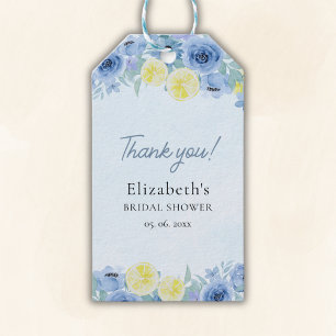 Etiquetas Para Regalos Mediterranean Lemon Bridal Shower