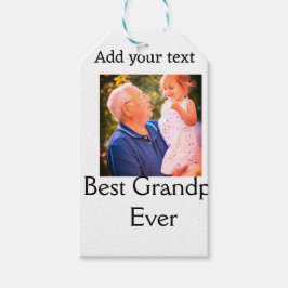 Etiquetas Para Regalos Mejor abuelo, abuelo, abuelo... foto de regalo tex