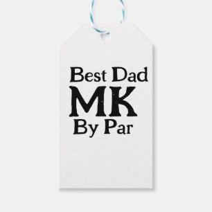 Etiquetas Para Regalos Mejor papá por par monograma simple rusti del día 