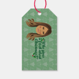 Etiquetas Para Regalos Melania Trump, que se burla de los Navidades