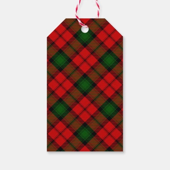 Etiquetas Para Regalos Melocotonus tartan (Reverso)