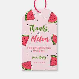 Etiquetas Para Regalos Melón de agua dulce en melón primer cumpleaños de 