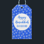 Etiquetas Para Regalos Menorah Hanukkah Star of David PERSONALIZADO Holid<br><div class="desc">Espero que te guste este diseño de vacaciones. Añade tu propio texto al frente o al reverso. Revisa mi tienda para más artículos a juego como pegatinas,  tazas,  tarjetas,  papel de envoltura así como otros patrones de vacaciones. ¡Gracias por comprarme! ¡Si quieres algo personalizado avíseme!</div>