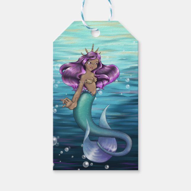 Etiquetas Para Regalos Mermaid Iole (Anverso)
