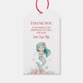 Etiquetas Para Regalos Mermaid Under The Sea Girl Birthday Party