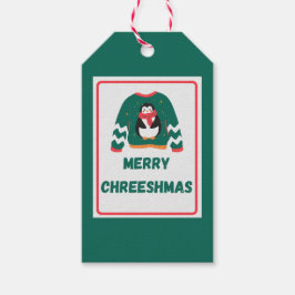Etiquetas Para Regalos Merry Chreeshmas Penguin Sweater