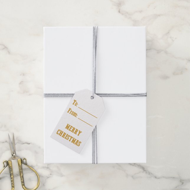 ETIQUETAS PARA REGALOS MERRY CHRISTMAS (Con cuerda)