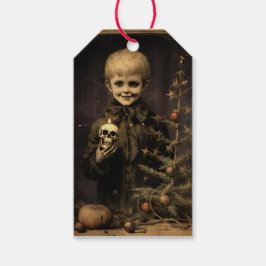 Etiquetas Para Regalos Merry Creepmas Spooky Boy Gothic Vintage
