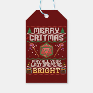 Etiquetas Para Regalos Merry Critmas | Suéter feo y sano personalizado