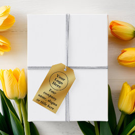 Etiquetas Para Regalos Metálico de oro de lujo