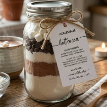 Mezcla seca de cacao caliente casero personalizada