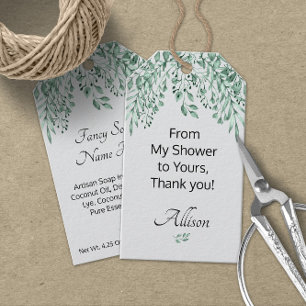 Etiquetas Para Regalos Mi ducha personalizada a tu jabón artesano