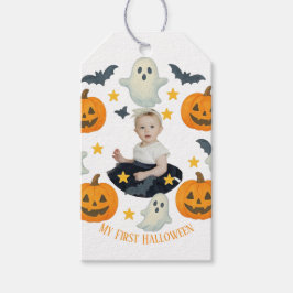 Etiquetas Para Regalos Mi Primer Halloween | Adorable Corona de Calabaza 