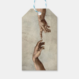 Etiquetas Para Regalos Michaelangelo manos creación adam dios