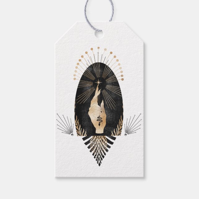 Etiquetas Para Regalos Micrómico místico (Anverso)