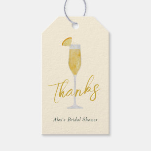 Etiquetas Para Regalos Mimosa Brunch Cocktail Glass Bridal Shower Favor