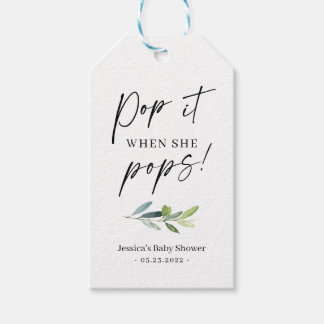 Etiquetas Para Regalos Minietiqueta de regalo de botella de champán