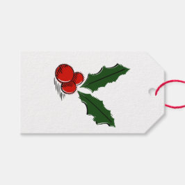 Etiquetas Para Regalos Minimal Christmas Holly