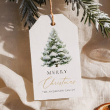 Minimal Pine Tree Christmas Card