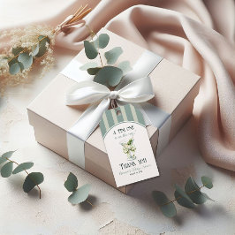 Etiquetas Para Regalos Minimalist Retro Bow Tini One Martini Baby Shower