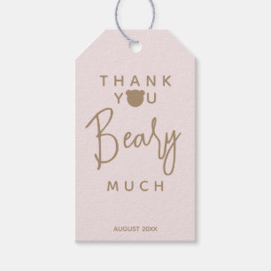 Etiquetas Para Regalos Minimalista y simple oso moderno Baby Shower Graci
