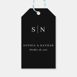 Etiquetas Para Regalos Mínimo y Chic | Boda en Blanco y Negro