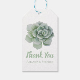 Etiquetas Para Regalos Mint Green Succulent Cactus Gracias Boda
