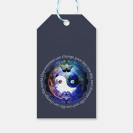Etiquetas Para Regalos Místico Yin Yang, Cita Inspiradora Espiritual