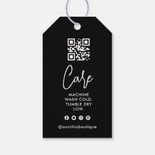 Etiquetas Para Regalos Moda Boutique Clothing Price Hang Tag Logo QR Code