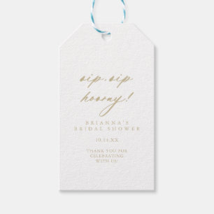 Etiquetas Para Regalos Moda Dorada Sip Sip Hooray Bridal Shower