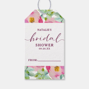 Etiquetas Para Regalos Moda floreciente Rubor Floral Bridal Display Showe