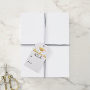 Etiquetas Para Regalos Moda Gold Trendy Party Clase de 20XX