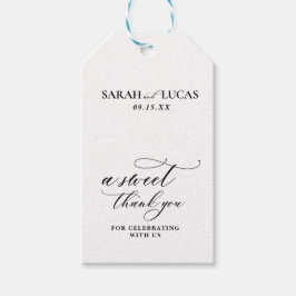 Etiquetas Para Regalos Moda Moderna Elegante Gracias De Boda