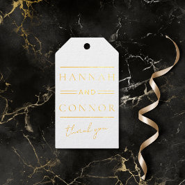 Etiquetas Para Regalos Moda moderna Tipografía en blanco y negro