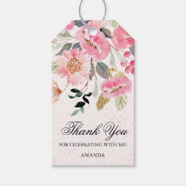 Etiquetas Para Regalos Moda Pink Wildflower Bridal Shower Favor