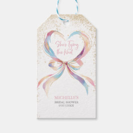 Etiquetas Para Regalos Moda que está atando la ducha de novias de vaca ro