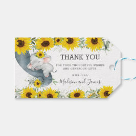 Etiquetas Para Regalos Moda rusa Elefante de girasol Baby Shower Favor