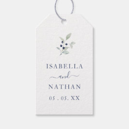 Etiquetas Para Regalos Moda simple acuarela Boda del sabio de la marina b