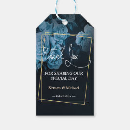 Etiquetas Para Regalos Moda simple marco geométrico oro gracias