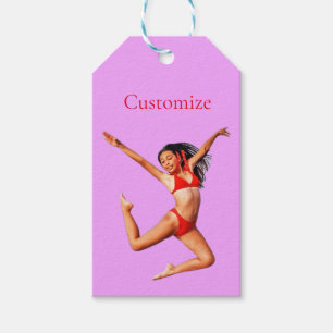 Etiquetas Para Regalos Modelo de baile bikini Thunder_Cove