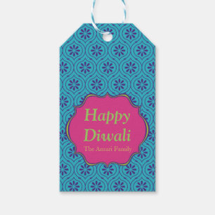 Etiquetas Para Regalos Modelo indio colorido Diwali
