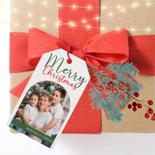 Etiquetas Para Regalos Moden de la familia de fotos del Arco de Navidad d