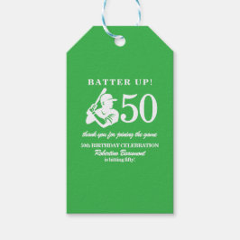 Etiquetas Para Regalos Modern Baseball Player Men's 50th Birthday