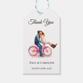 Etiquetas Para Regalos Modern Casual  Romantic Wedding Artistic Couple 