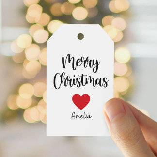 Etiquetas Para Regalos Modern Merry Christmas Personalised Gift Tags