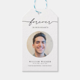 Etiquetas Para Regalos Modern Photo Memorial Funeral Favor Tags