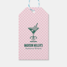 Etiquetas Para Regalos Modern Pickleball & Prosecco Bachelorette Weekend