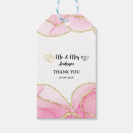 Etiquetas Para Regalos Modern Pink and Gold Mr.