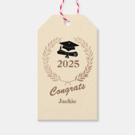 Etiquetas Para Regalos Moderna fiesta simple de graduación de año y nombr